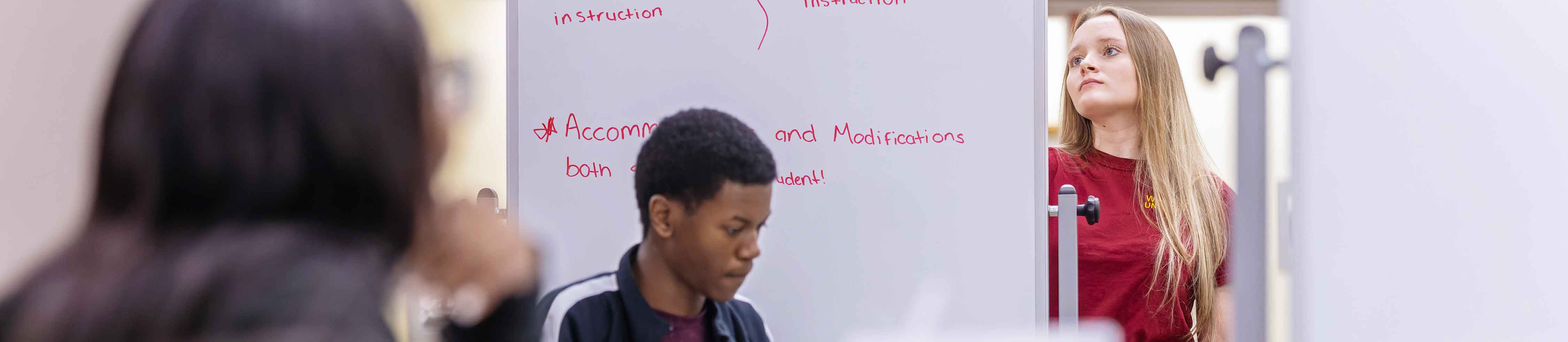 students in a classroom