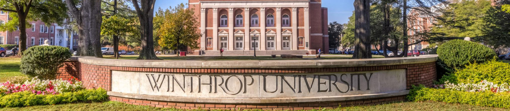 Winthrop Sign in front of Byrnes